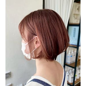 ブラウン/透明感カラー/ボブ/個室サロン/札幌美容室