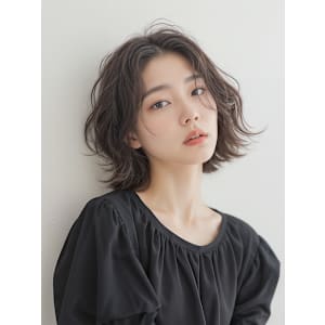 20代30代40代　ニュアンスゆるミディアムほつれ＃53