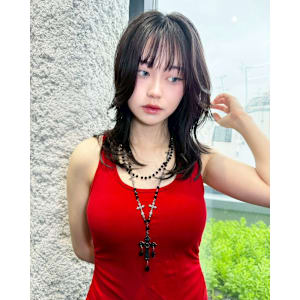 レイヤーカット　デザインカラー　ハイトーン　原宿/表参道