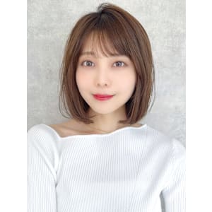 【La fith】切りっぱなしボブ×ミルクティーブラウン - La fith hair lino 三宮店【ラフィス ヘアー リノ サンノミヤテン】掲載中