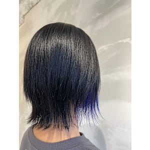 メテオ縮毛矯正×インナーカラー