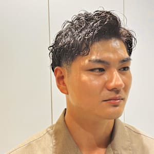 七三パーマスタイル