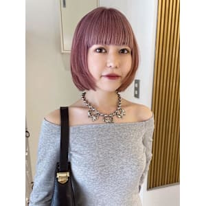 （rizu)ハイトーンボブ/ピンク