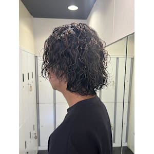 【平山明樹】縦落ちスパイラルパーマ