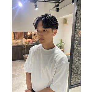 毛流れセンターパート