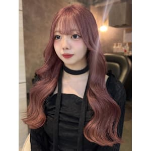 《巴結生》ピンクベージュ/ピンクラベンダー/くびれ巻き