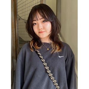 【asuna】インナーカラー/デザインカラー/ウルフカット