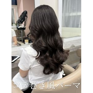 コテ巻き風パーマ/韓国ヘア/韓国風パーマ/髪質改善