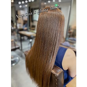 Glossy hair