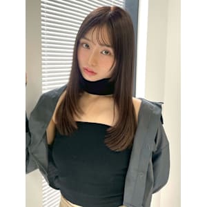 10代20代30代大人可愛い韓国風シースルーバングくびれへア