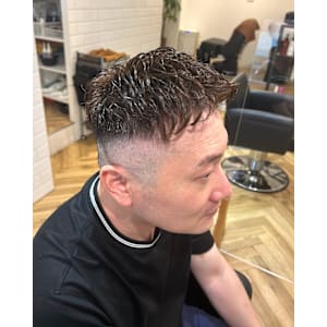 男性カット&ピンパーマ