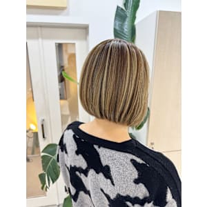 安藤貴志】大人ボブメハイライト＊