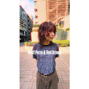 外国人風ウルフパーマ