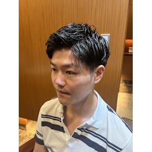 銀座　理容室　アップバング