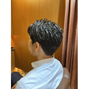 銀座　理容室　ナチュラルパーマ