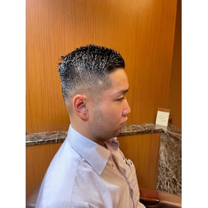 銀座　理容室　フェード