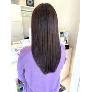 ピンクブラウン×美革酸性ストレート