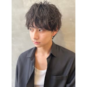 【無造作×韓国風】束感ゆるマッシュヘア