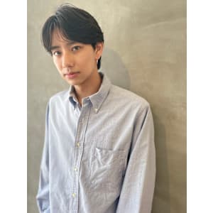 ナチュラルセンターパートショート