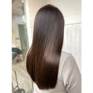 ◆リンゴ幹トリートメント/ブラウンベージュ/ストレート/ツヤ