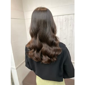 ◆大人カール/艶ブラウン/小顔カット