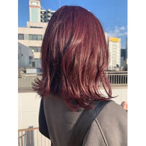 ◆イルミナカラー×暖色カラー×レッドピンク