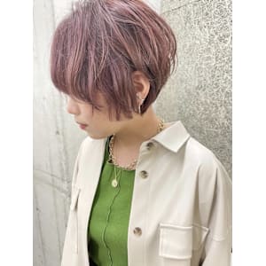 ◆ピンクラベンダー/ハイトーン/ショート/TOKIO