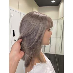 [風花]アッシュベージュ 艶カラー