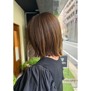 高濃度水素カラーで叶う、結べる時短ボブ