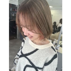 さりげなくチラッ☆ペールベージュ×コーラルピンクインナー◇