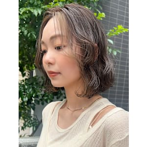 大人かわいい＊さりげないインナーカラー