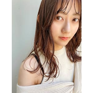 ブリーチなし◯オレンジカラー、アプリコットオレンジ/天神大名