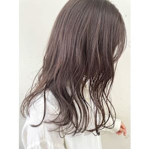 ★〈semi long〉透け感◯ブラウンベージュ