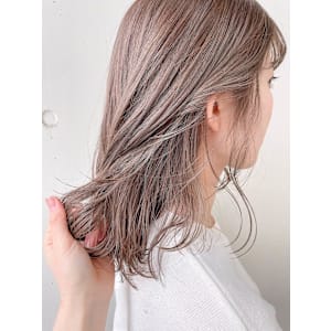 柔らかい透け感◯ミルクティーベージュ/髪質改善/天神大名