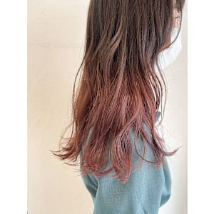 pink×beige グラデーションカラー