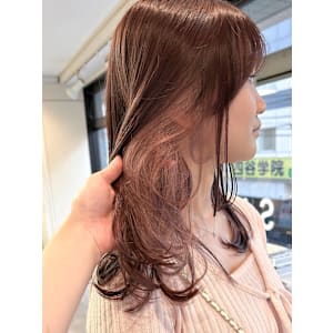 大人可愛いインナーピンクベージュ/髪質改善/天神大名