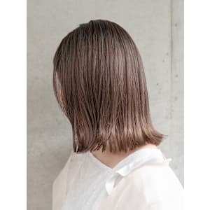 ぷつっと外ハネボブ◇アッシュベージュ/髪質改善/天神大名/前