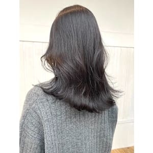 丸型卵形韓国顔まわりエアリーロング美髪ピンクブラウン