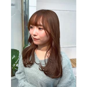 大人レイヤーシンプルストレートナチュラルくびれヘア