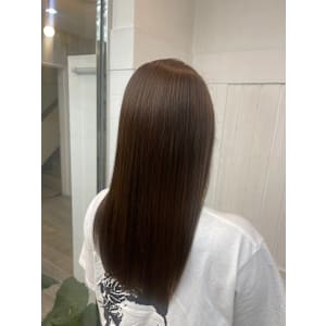 髪質改善酸性ストレート！王道ブラウン