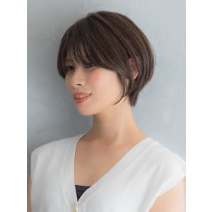 白髪ぼかしハイライト×ショート