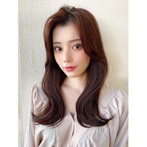 暗髪でも出せるこなれ感フェイスレイヤー×ナチュラルセミロング - AFLOAT/L 錦糸町【アフロートエル】【アフロートエル キンシチョウ】掲載中