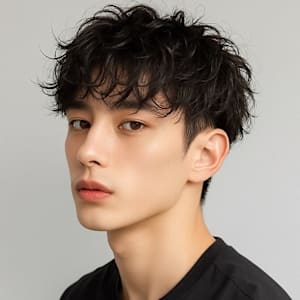 作り込みすぎないメンズ無造作マッシュ