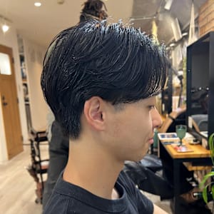 清潔感/センターパート/ビジネス/好印象