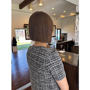 ぱつっと。切りっぱなしボブ