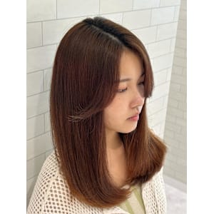 前髪なしロング