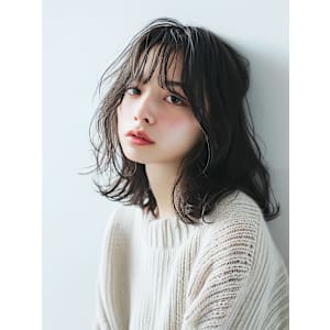 20代30代40代　くびれ抜け感外国人風セミロング＃4