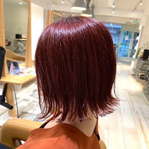 ショートボブ/チェリーレッド - EARTH/A 三鷹店【ヘアメイクアース ミタカテン】掲載中