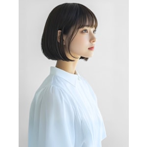 【feliceMICHI山口智也】丸みボブ ダークアッシュ