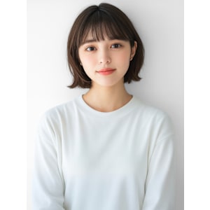 【feliceMICHI山口智也】外ハネボブ ブラウン 美髪